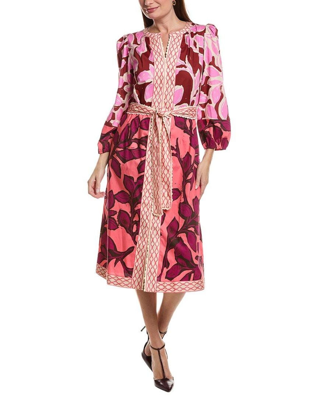 tyler boe Red Kelsey Print Dress