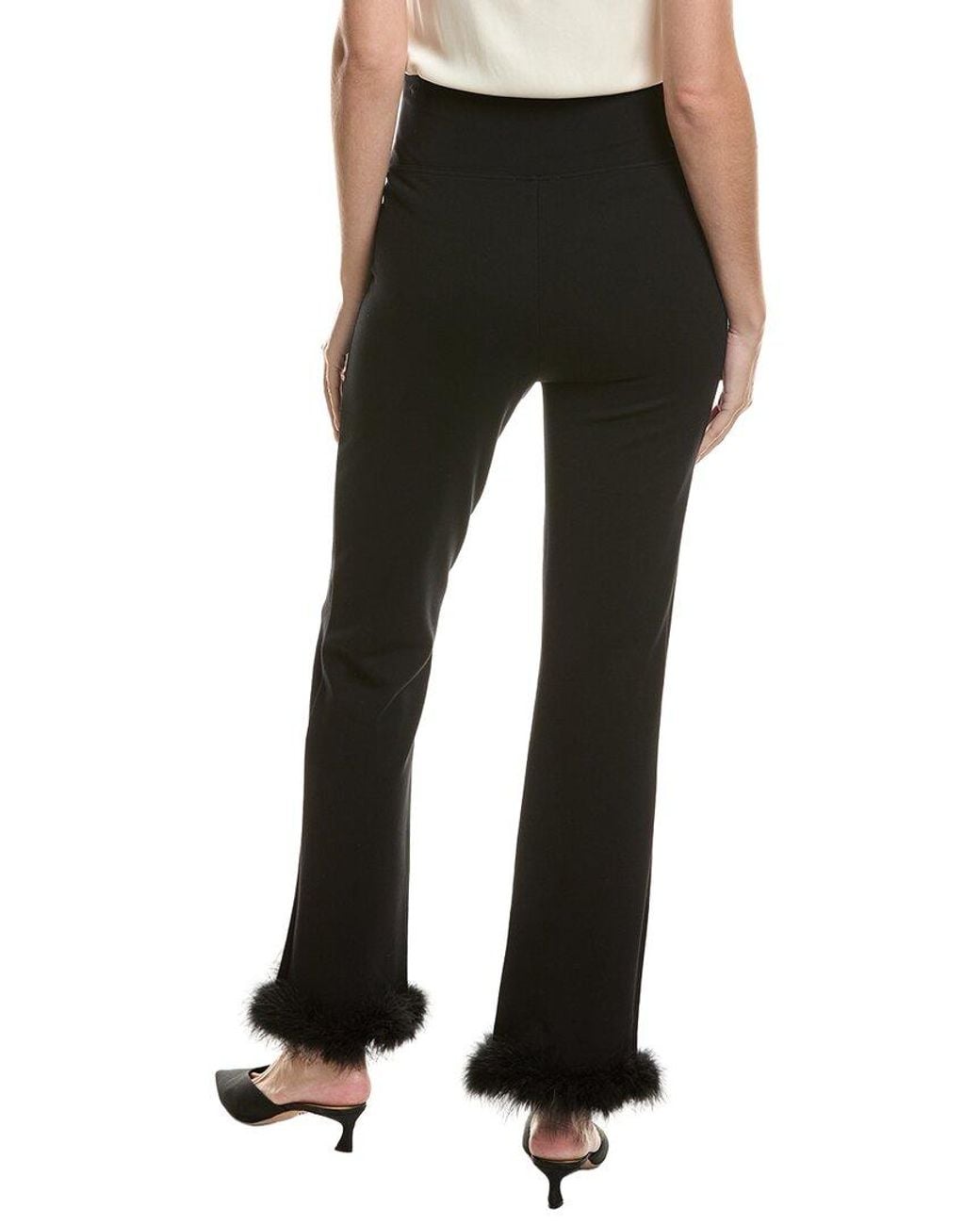 tyler boe Black Ameret Ponte Feather Pant