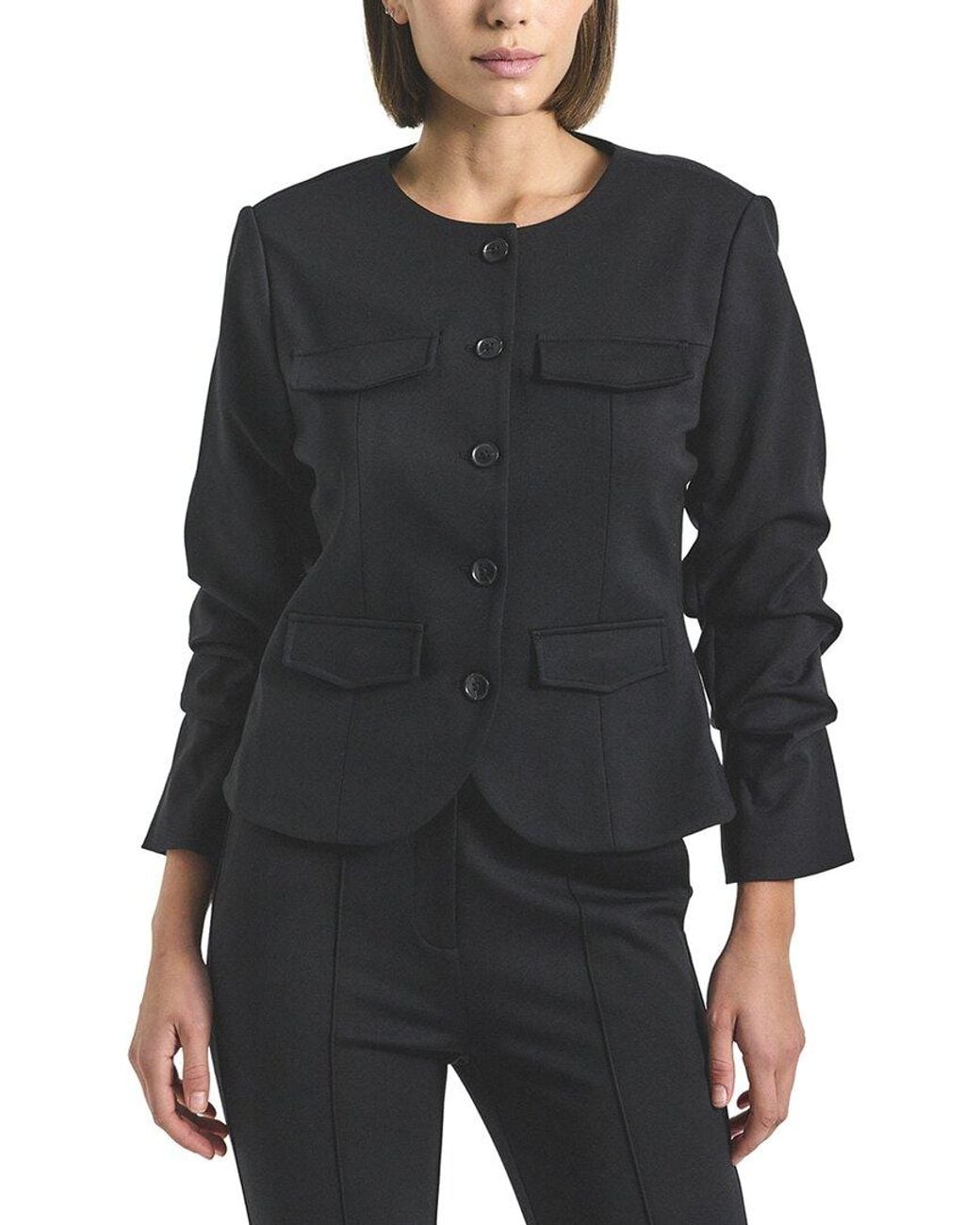 10 Crosby Derek Lam Black Novessa Jacket