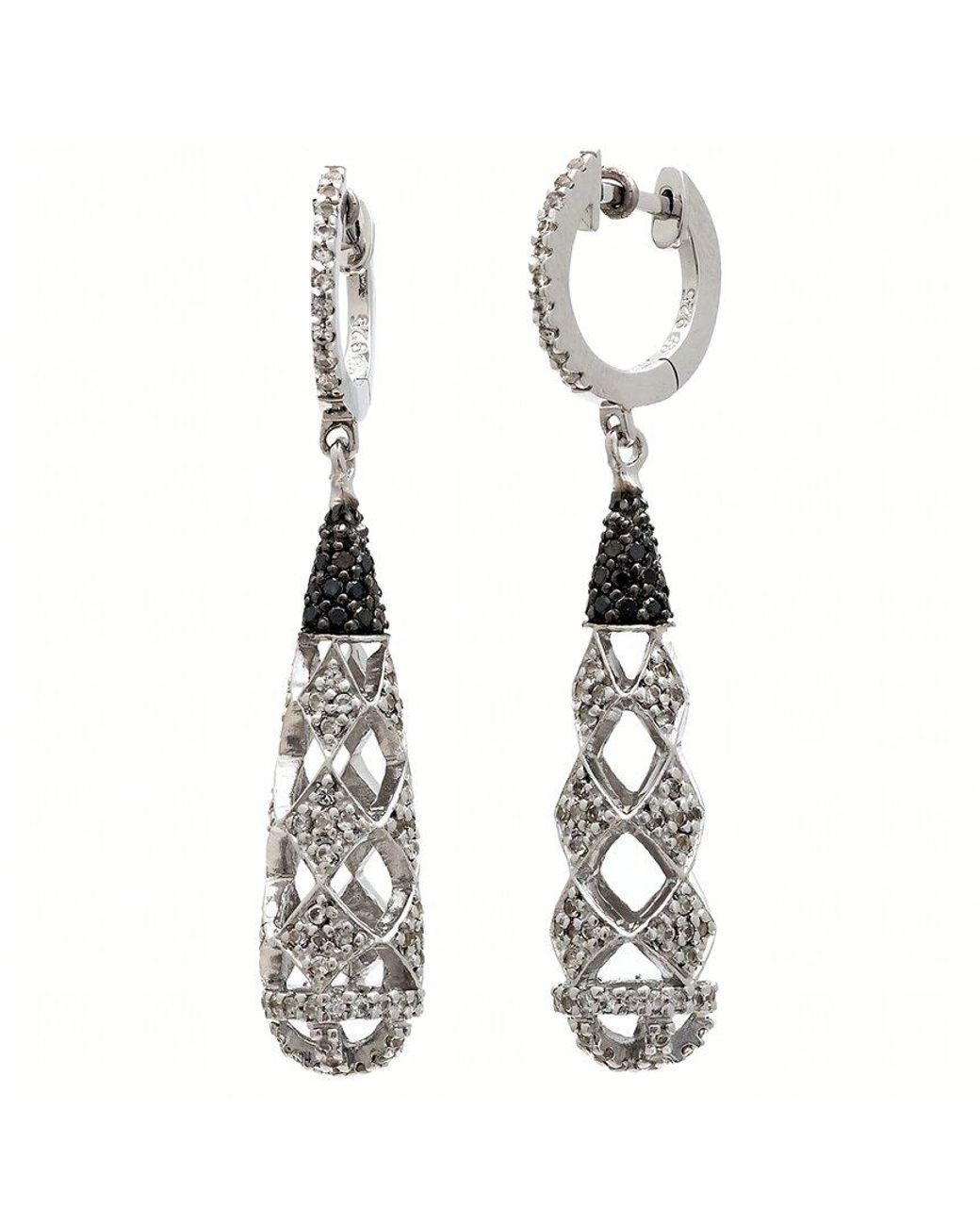 Diamond Select Cuts White 1.36 Ct. Tw. Diamond & Topaz Earrings