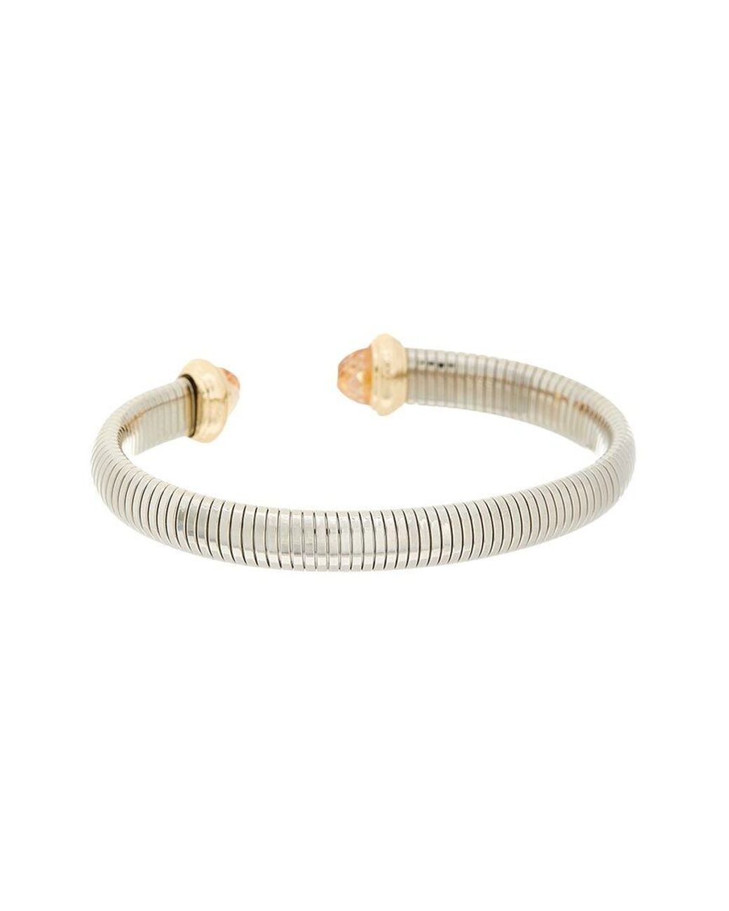 Juvell White Plated Citrine Bracelet