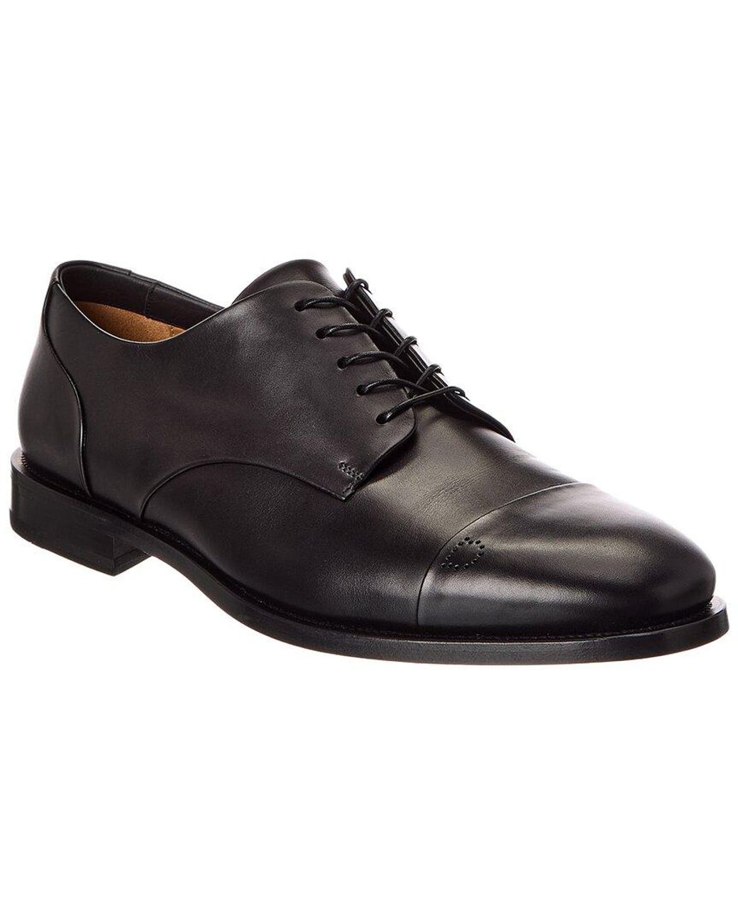 Ferragamo Black Gavino Leather Oxford for men