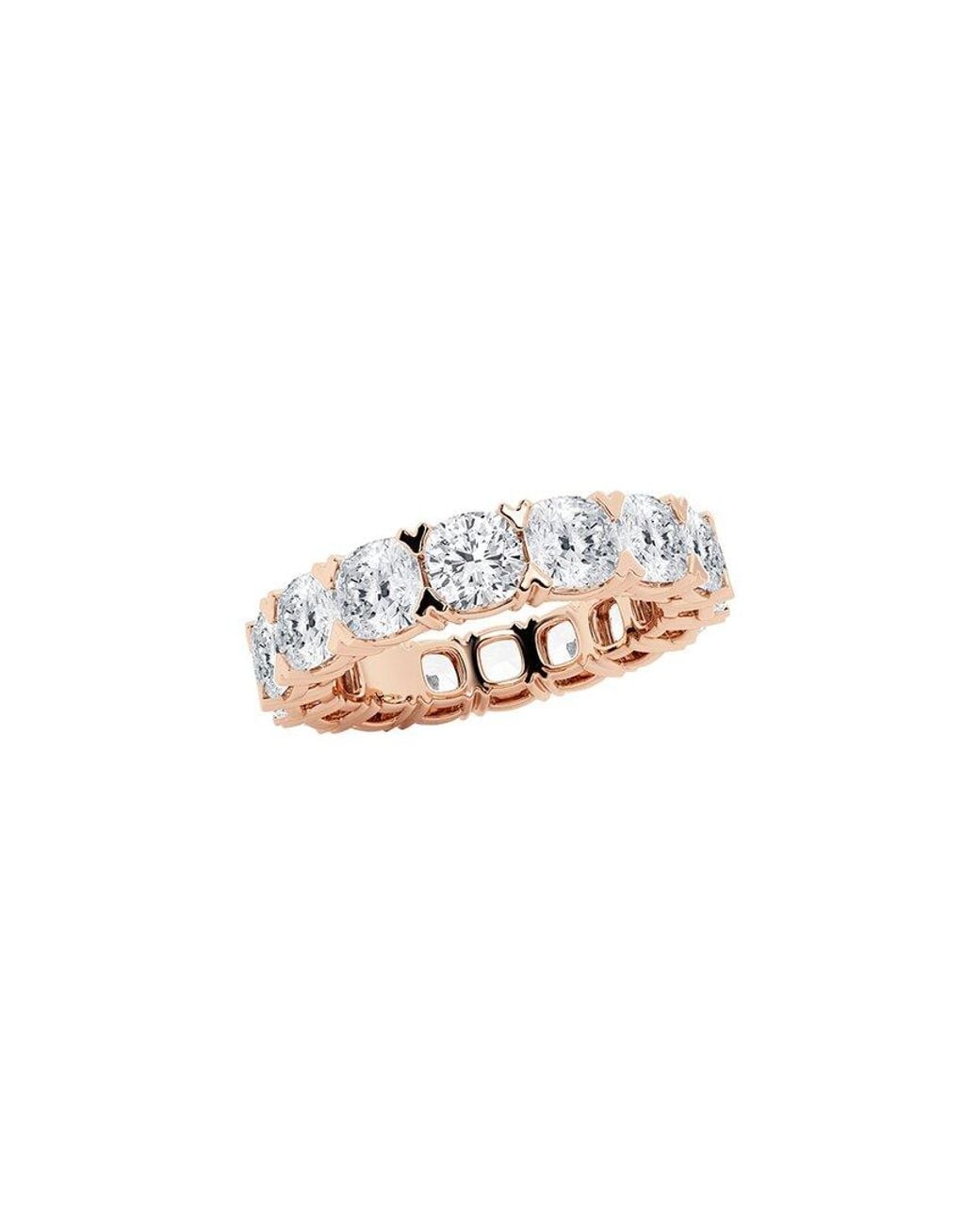 Lab Grown Diamonds White 14K Rose.00 Ct. Tw. Lab Grown Diamond Eternity Ring