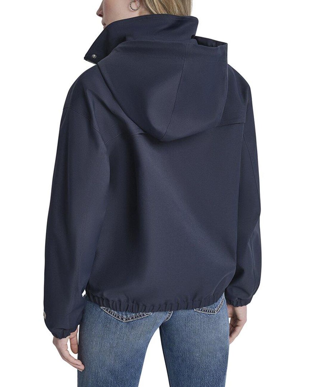 DKNY Blue Short Rain Jacket