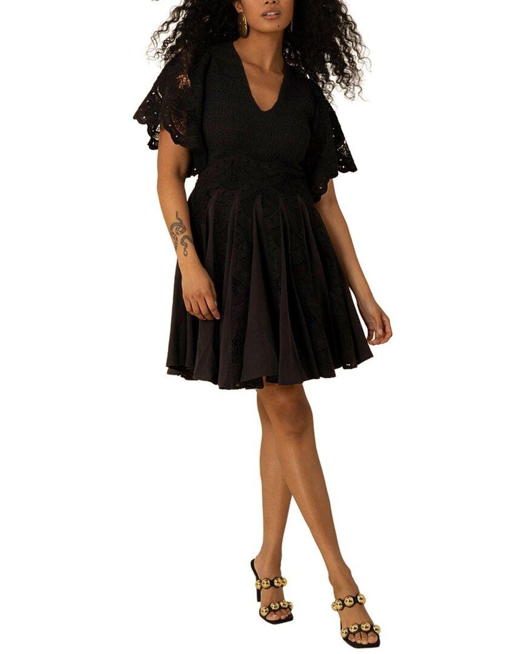 Hale Bob Black Journi Mini Dress