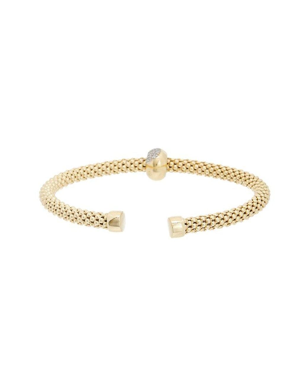 Meshmerise White Mesh 0.25 Ct. Tw. Diamond Bangle Bracelet