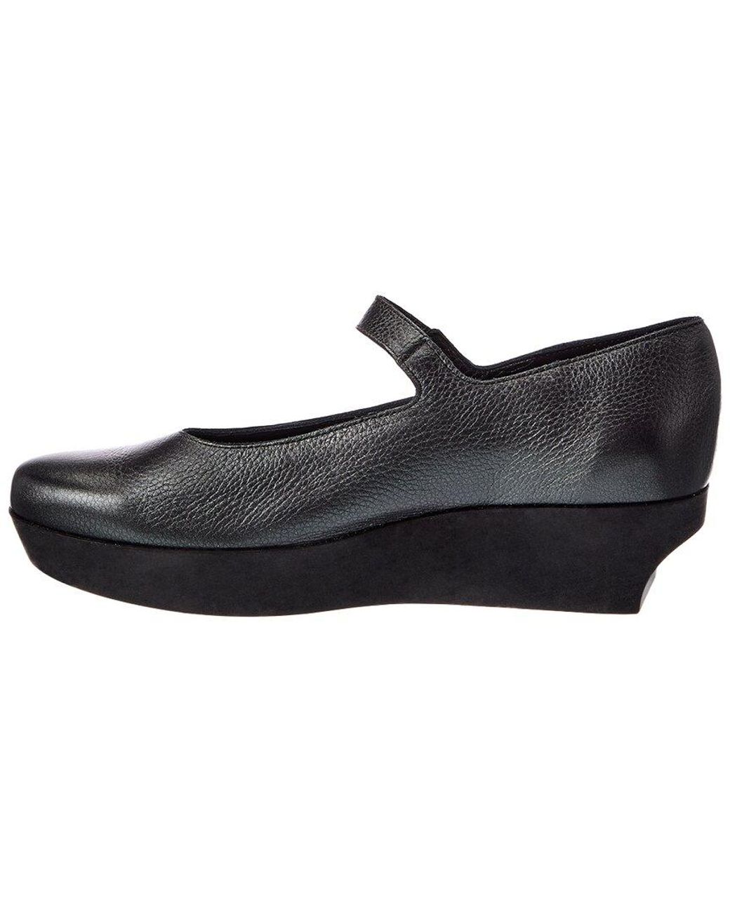 Arche Black Fujabi Leather Wedge