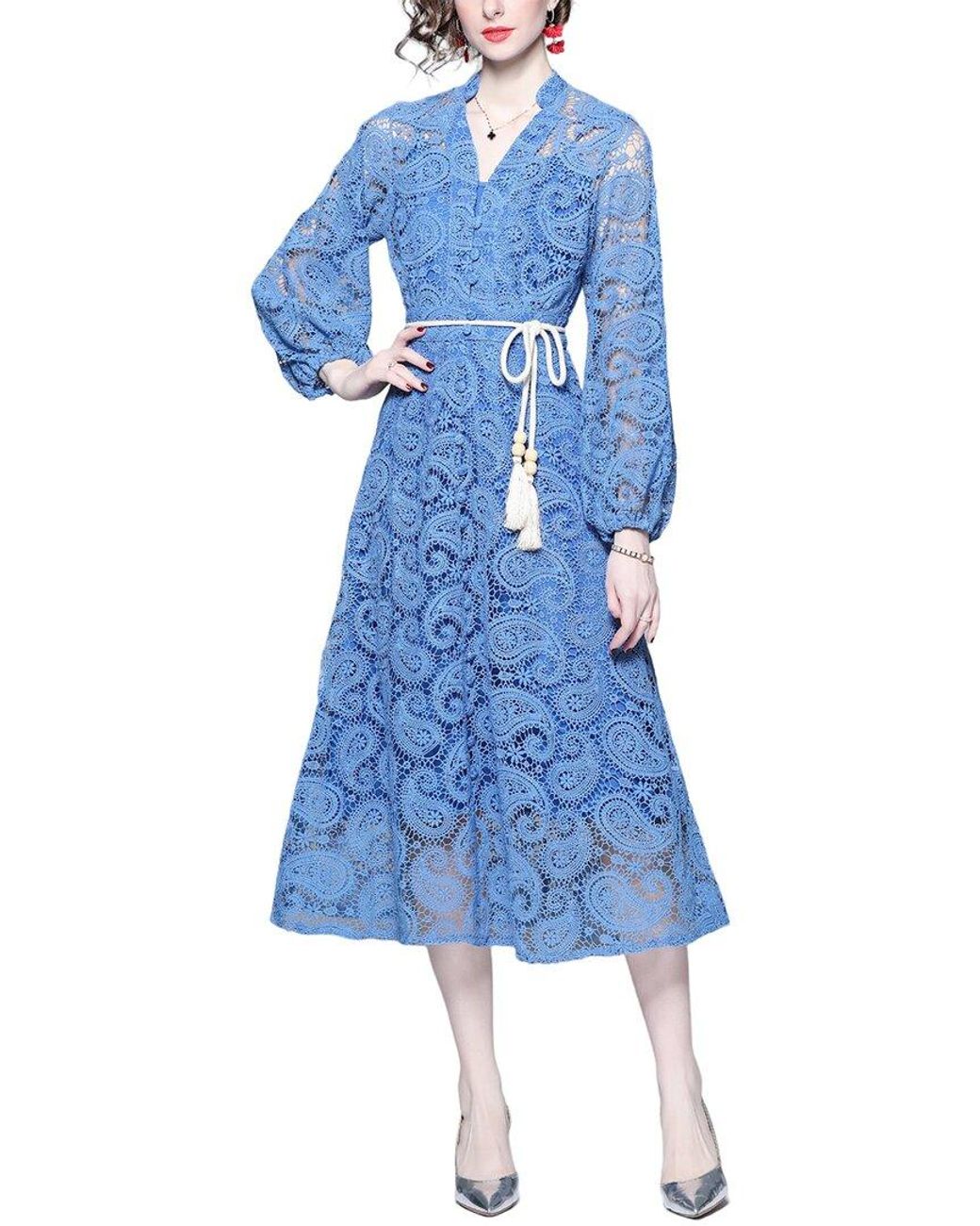 Kaimilan Midi Dress in Blue | Lyst