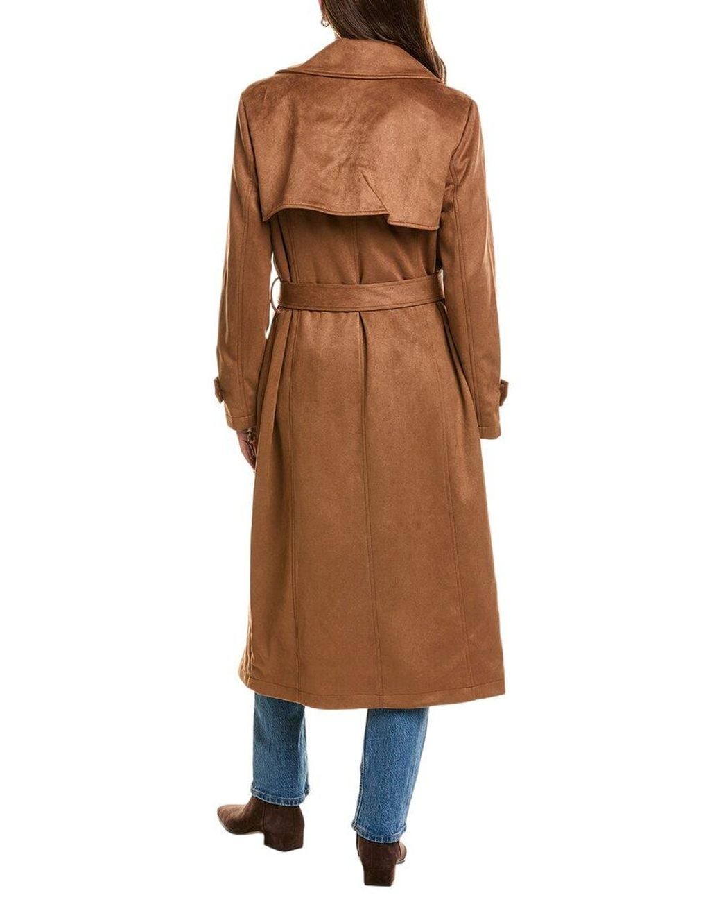 NVLT Brown Maxi Length Trench Coat
