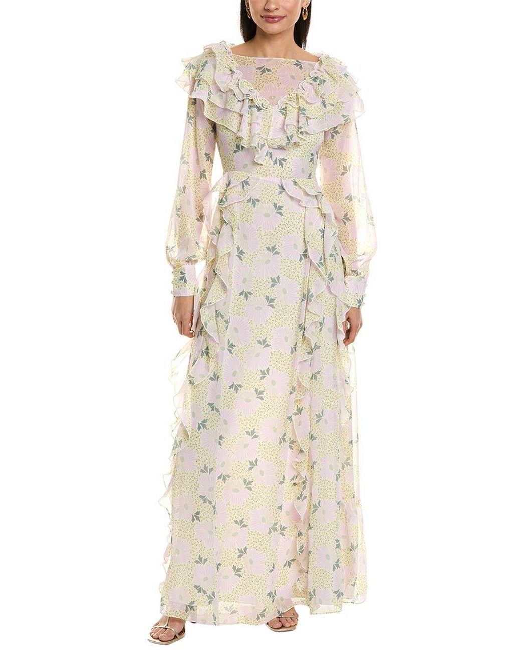 Ted Baker Natural Frilled Maxi Dress
