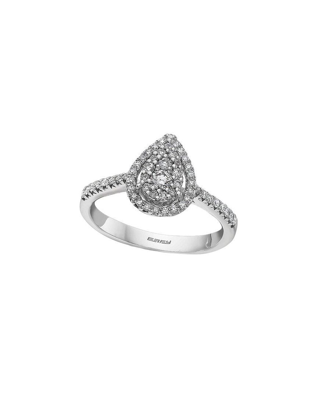 Effy Fine Jewelry White 14K 0.42 Ct. Tw. Diamond Ring