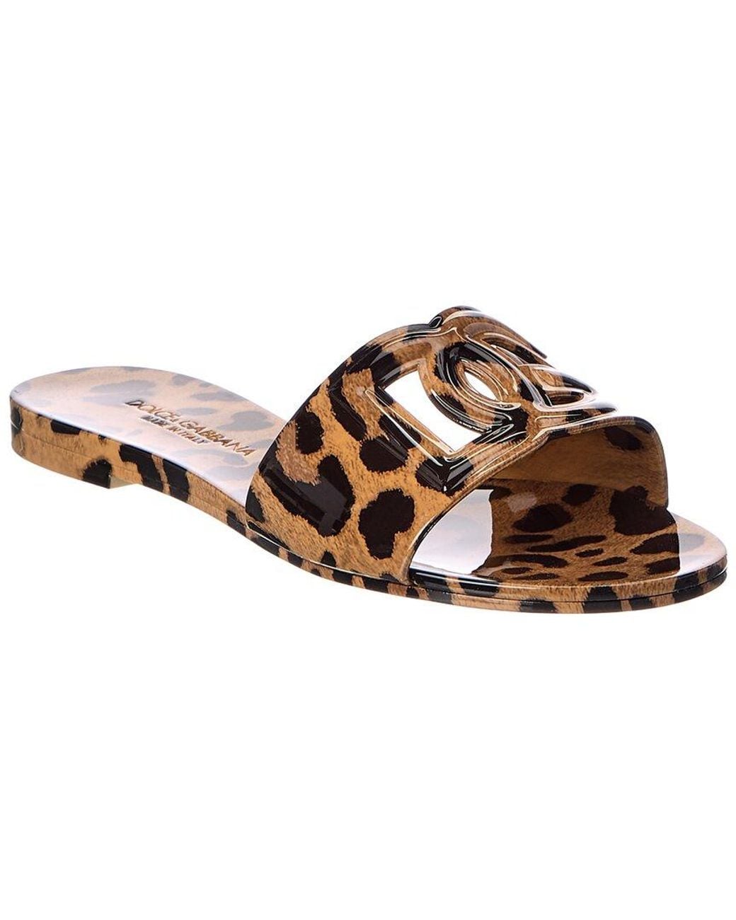 Dolce & Gabbana Brown Dg Logo Rubber Sandal
