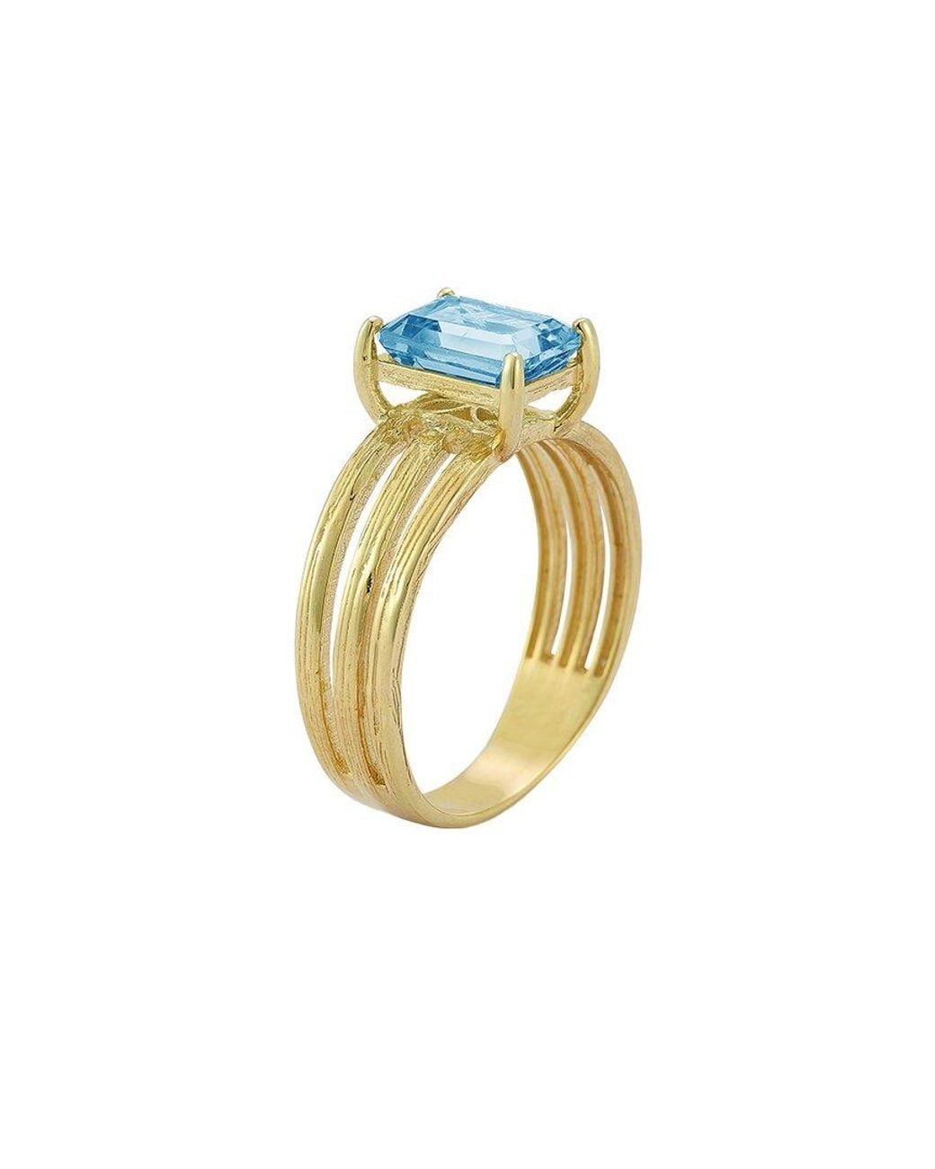 Reiss 14k 2.50 Ct. Tw. Blue Topaz Cocktail Ring