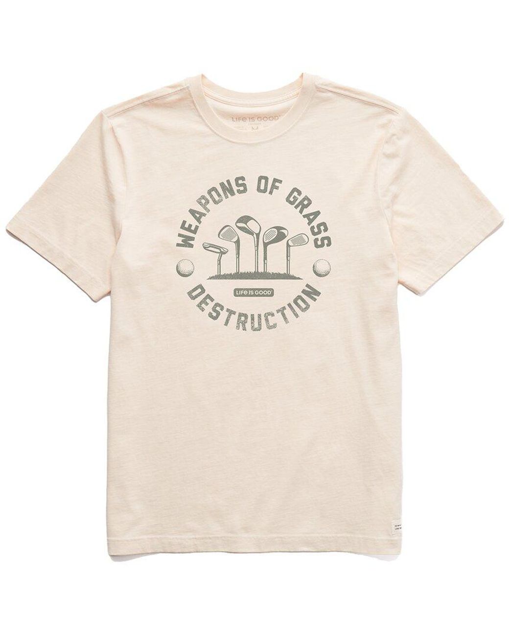 Life Is Good. Natural Crusher T-Shirt for men