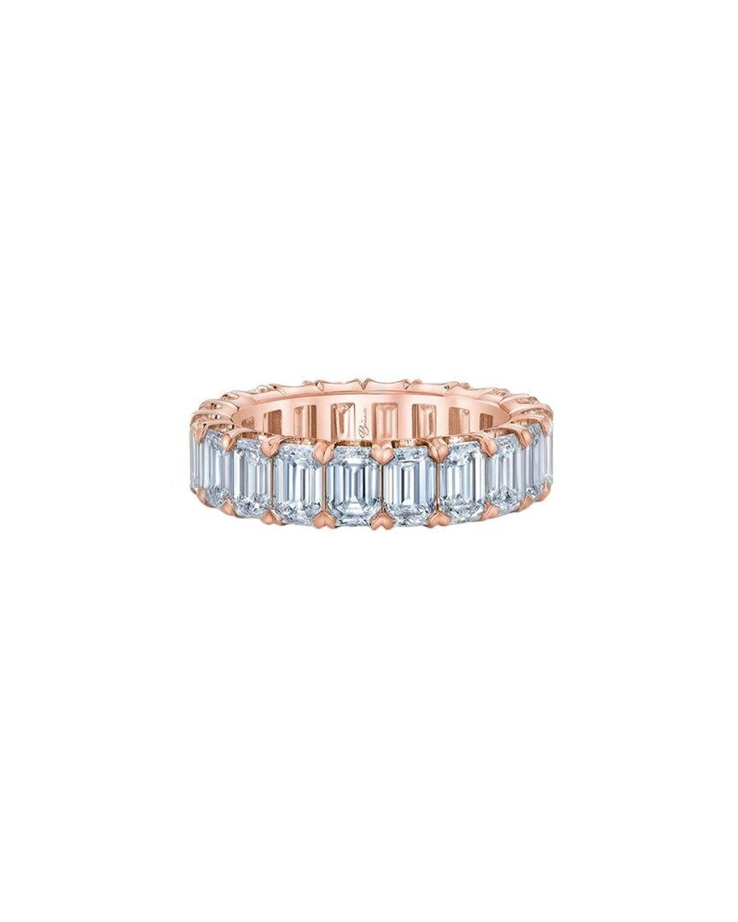 Lab Grown Diamonds White 14K Rose 4.40 Ct. Tw. Lab-Grown Diamond Ring
