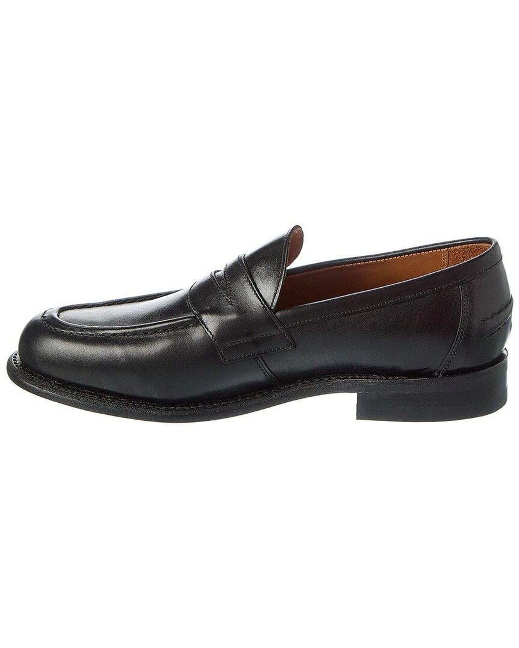 Todd Snyder Black X Sanders Leather Penny Loafer for men