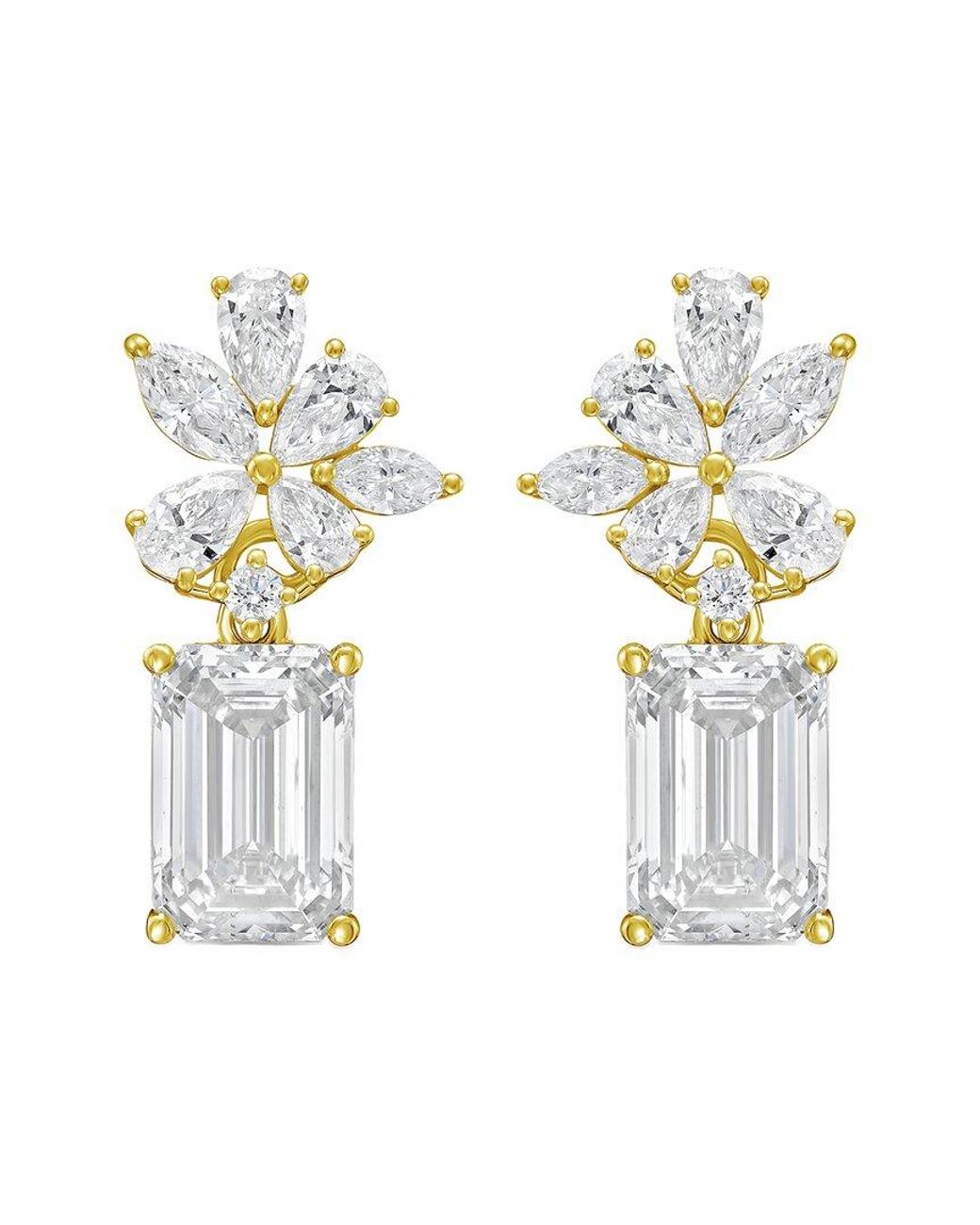 Diana M Metallic Diana M. 14K 10.00 Ct. Tw. Lab-Grown Diamond Earrings