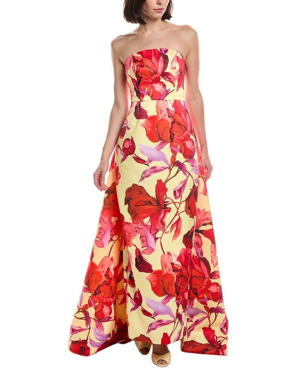 MILLY Red Dorothy Maxi Dress