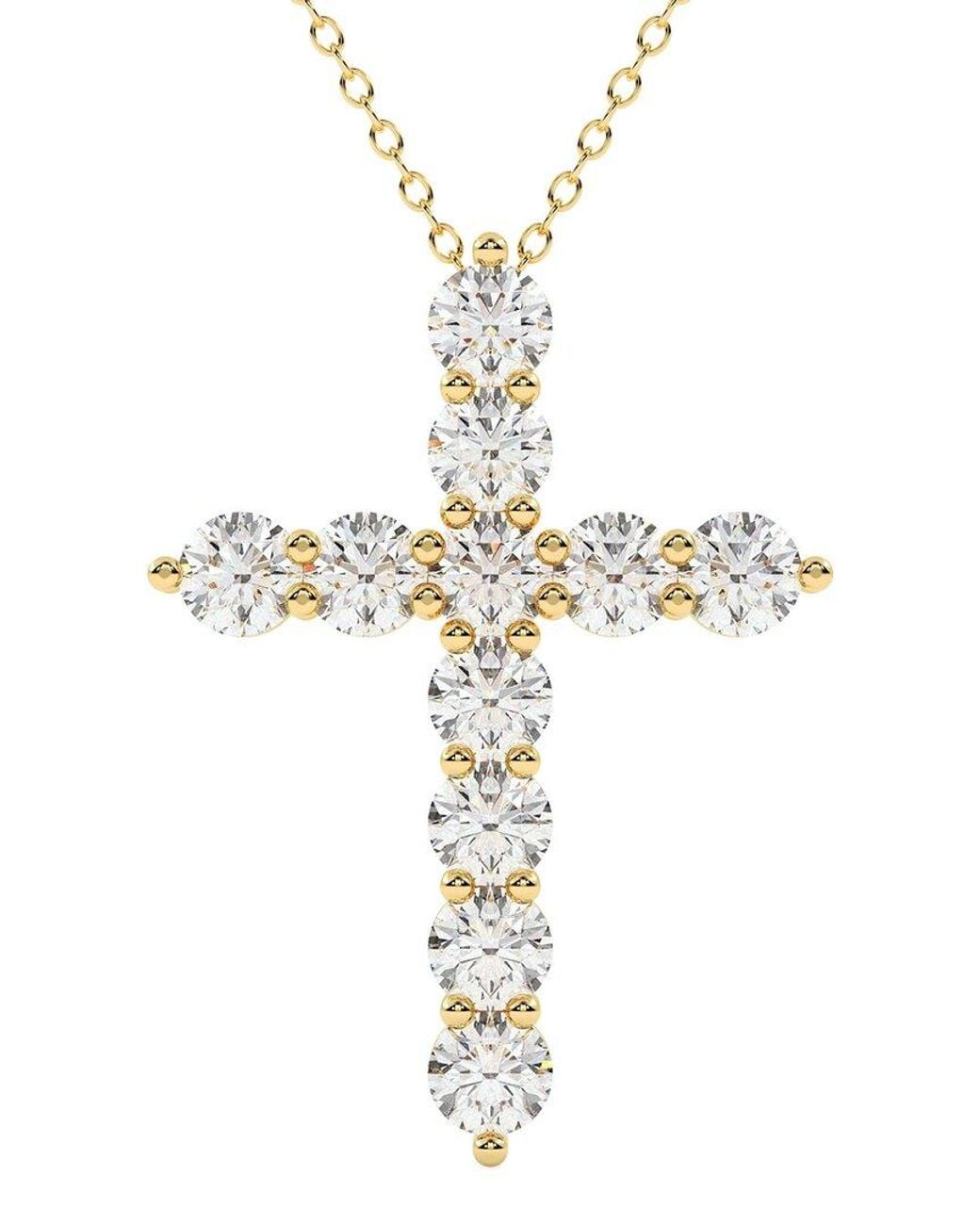 Lab Grown Diamonds Metallic 14K 6.00 Ct. Tw. Lab-Grown Diamond Necklace