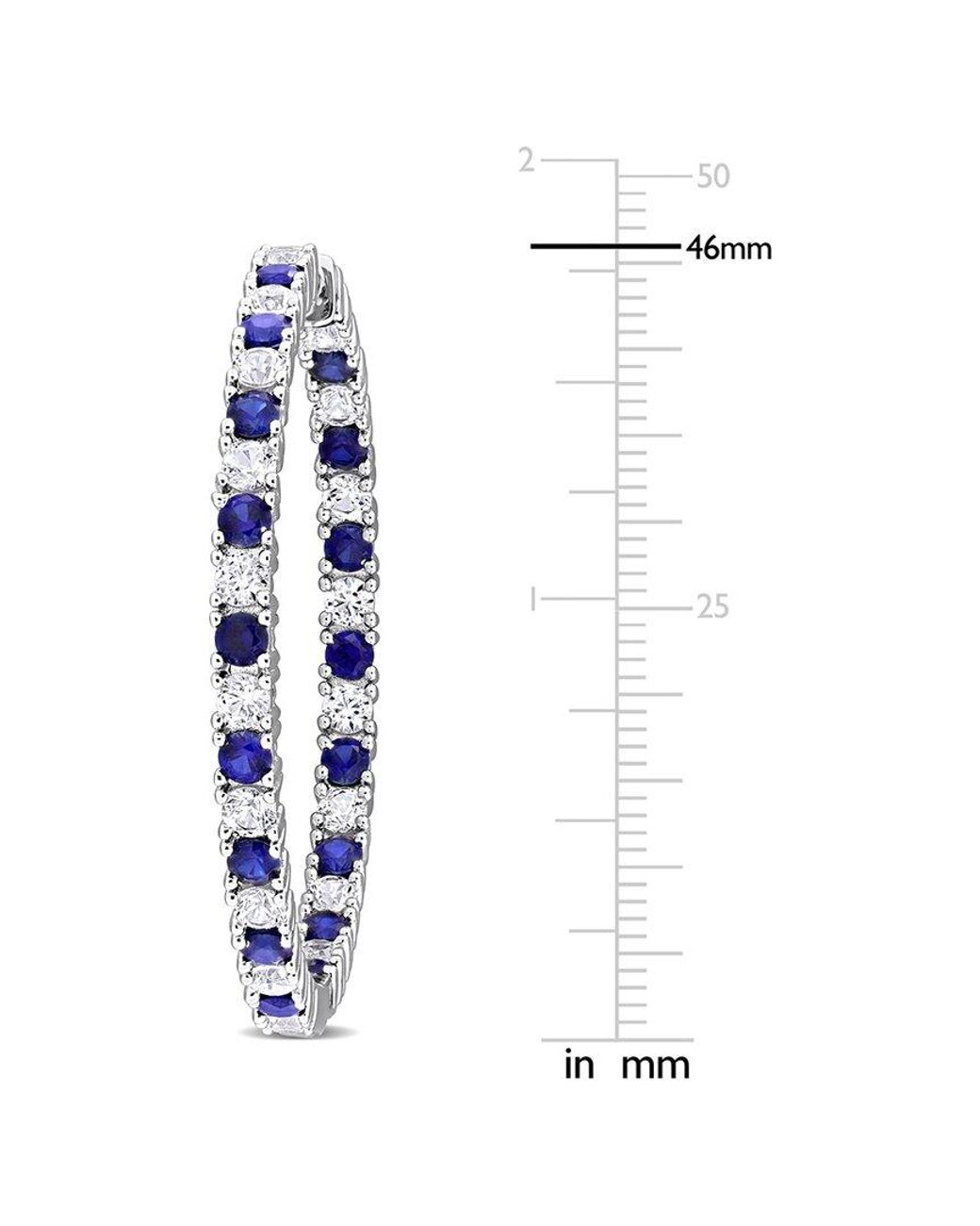 Rina Limor Metallic 10.44 Ct. Tw. Lab-Grown Sapphire Earrings