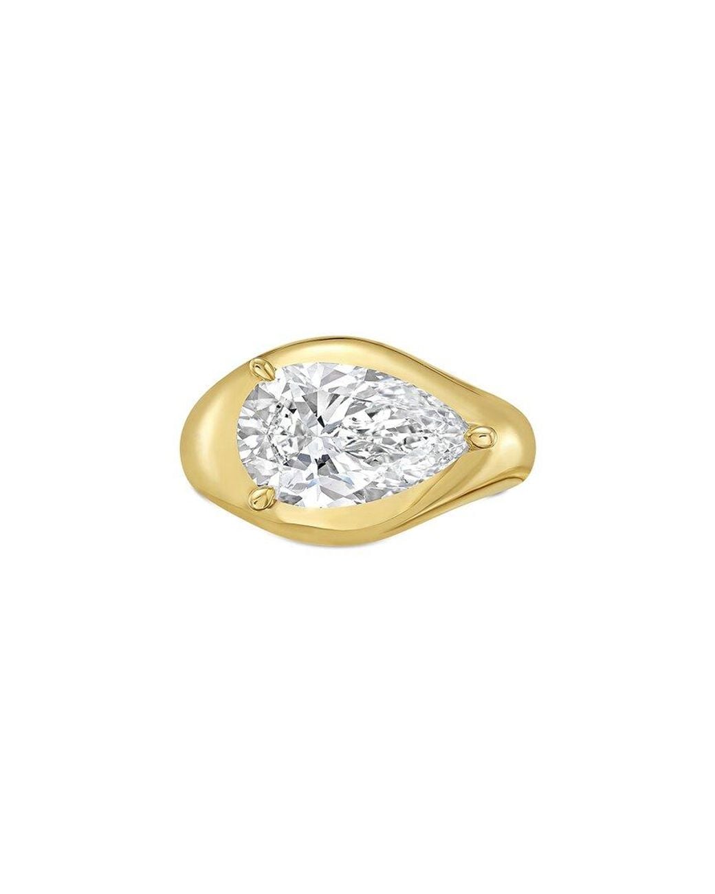 Diana M White Diana M. 14K 3.00 Ct. Tw. Lab-Grown Diamond Solitaire Ring