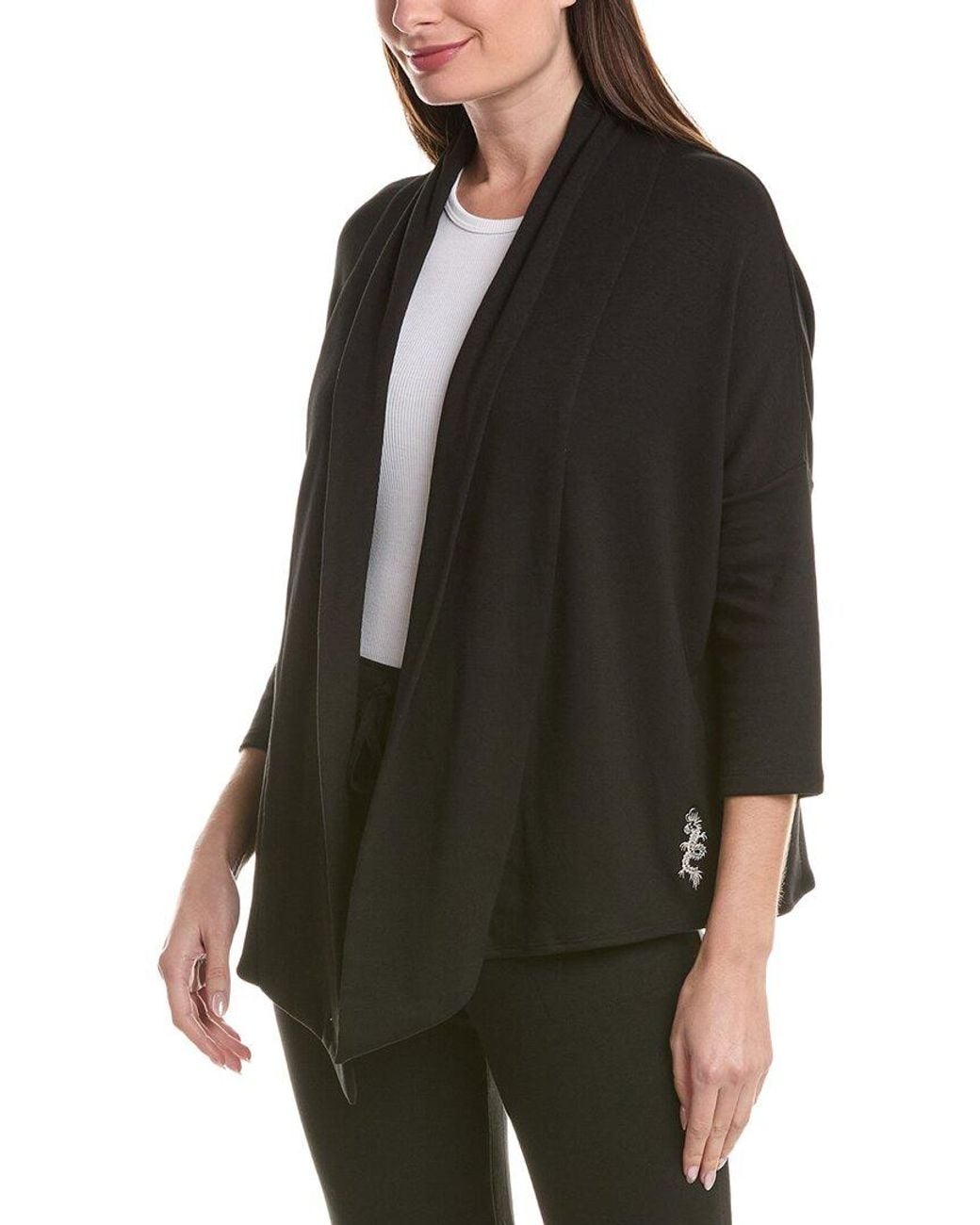 Natori Black Cardigan