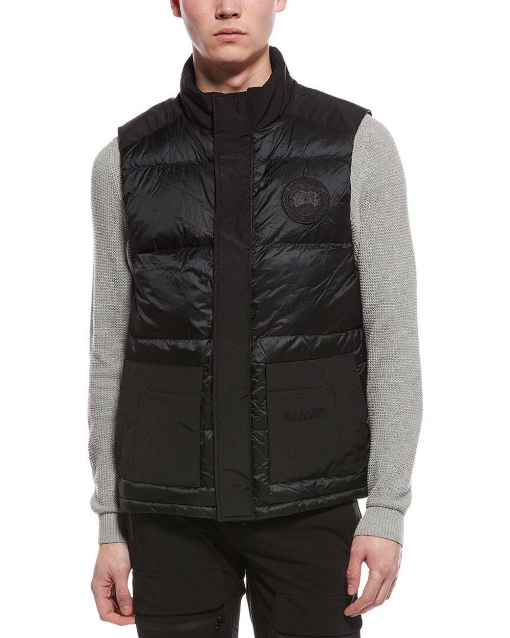 Canada Goose Black Paradigm Freestyle Vest for men