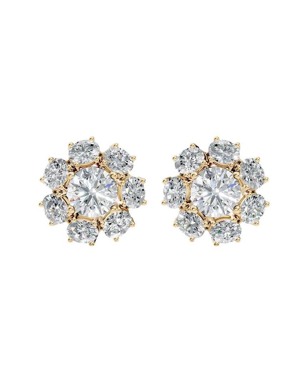 Lab Grown Diamonds White 14K 8.45 Ct. Tw. Lab-Grown Diamond Earrings