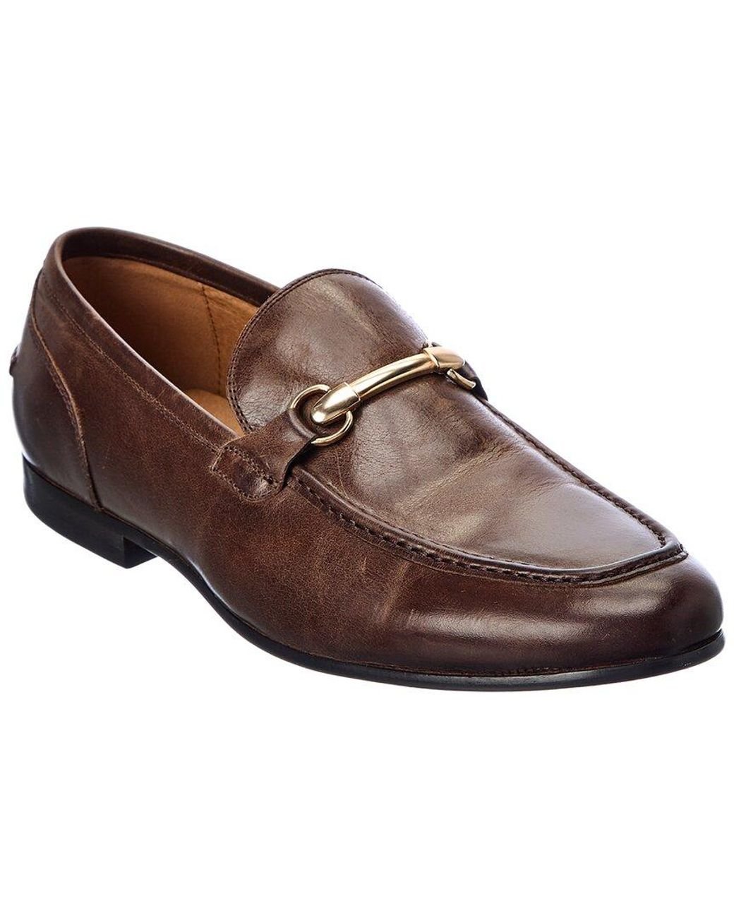 Saks Fifth Avenue Firenze Leather Loafer in Brown for Men Lyst