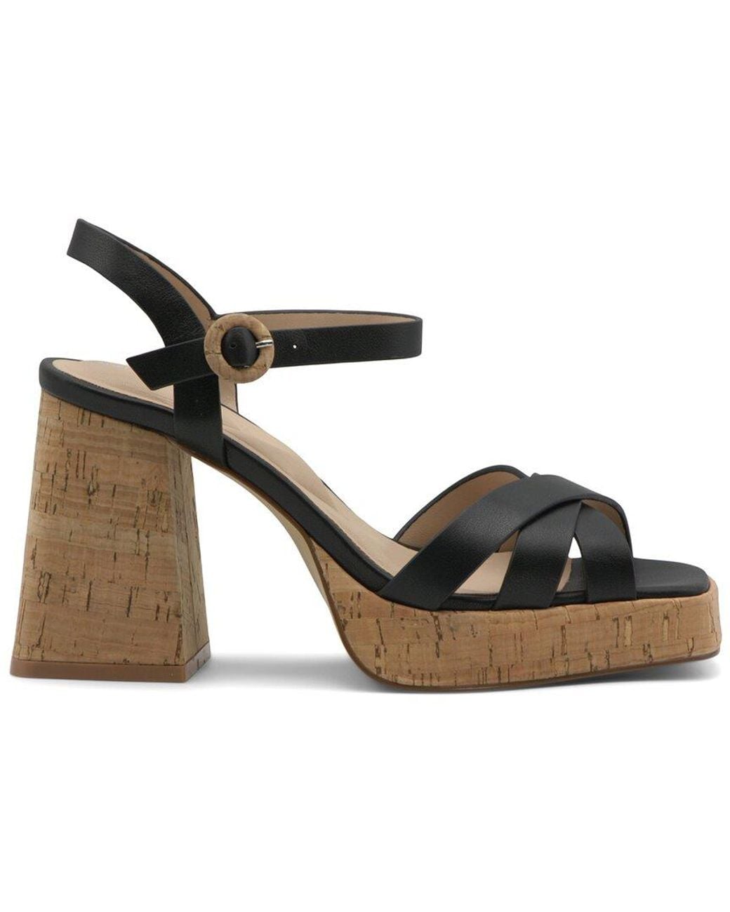 Charles David Metallic Barnaby Leather Sandal