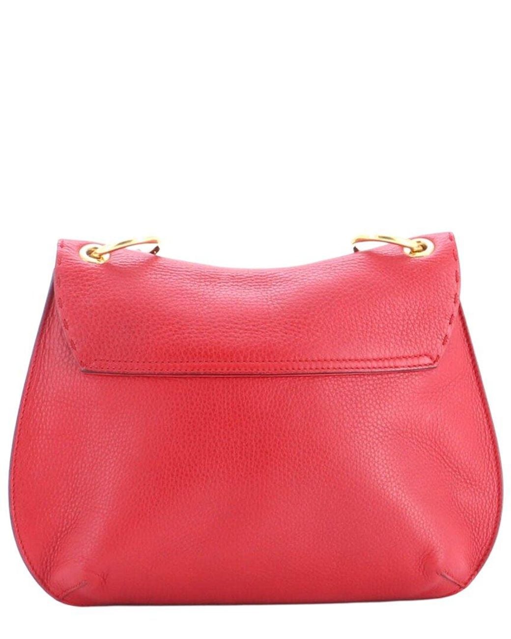 Gucci Red Leather GG Marmont Animalier Shoulder Bag Medium (authentic Pre- Loved)