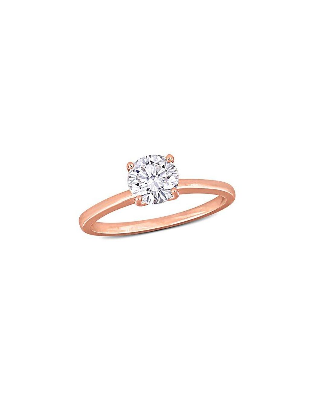 Rina Limor White 14K Rose 0.92 Ct. Tw. Diamond Solitaire Ring