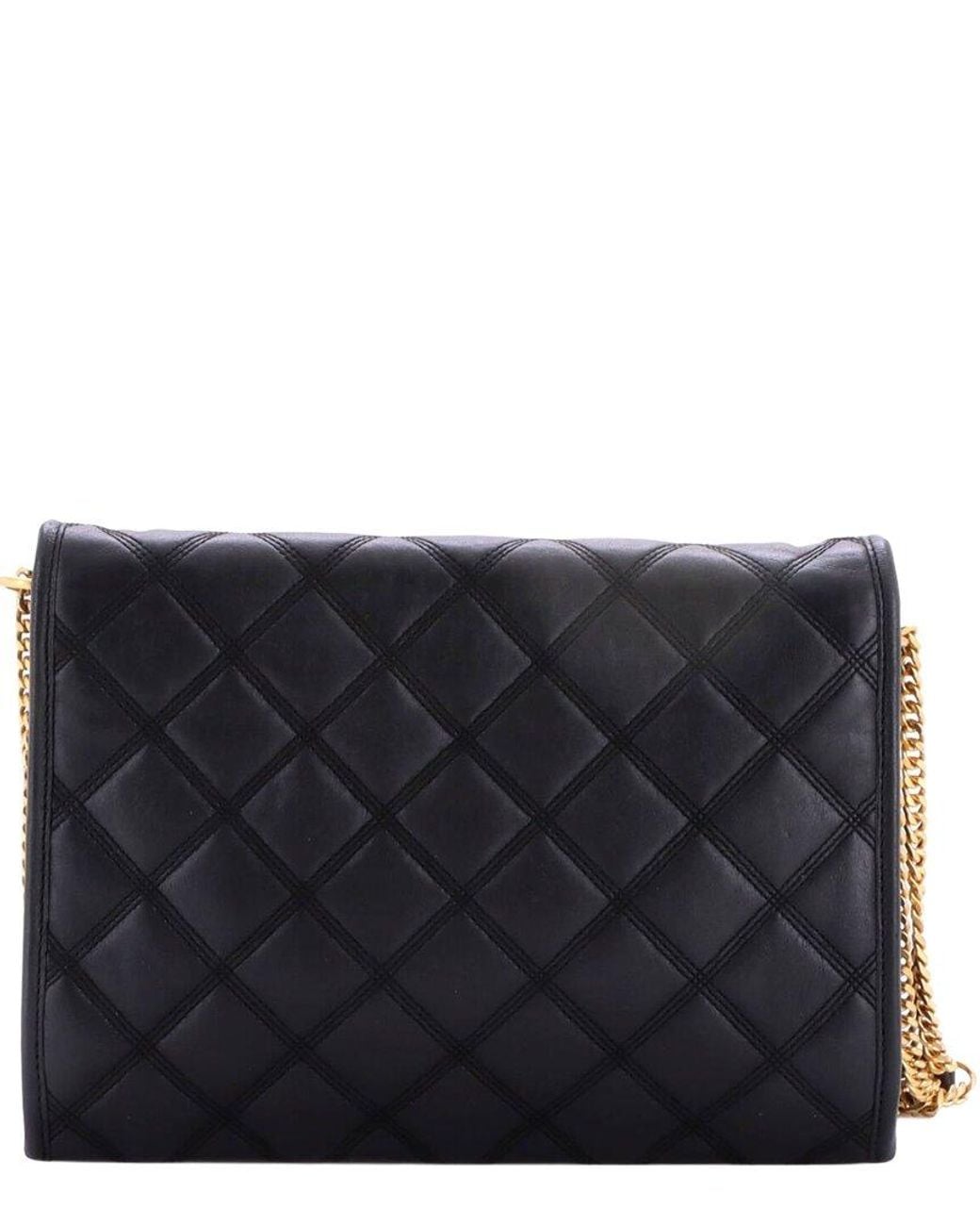 Saint Laurent Black Quilted Leather Becky Shoulder Bag Small (Authentic Pre- Loved)