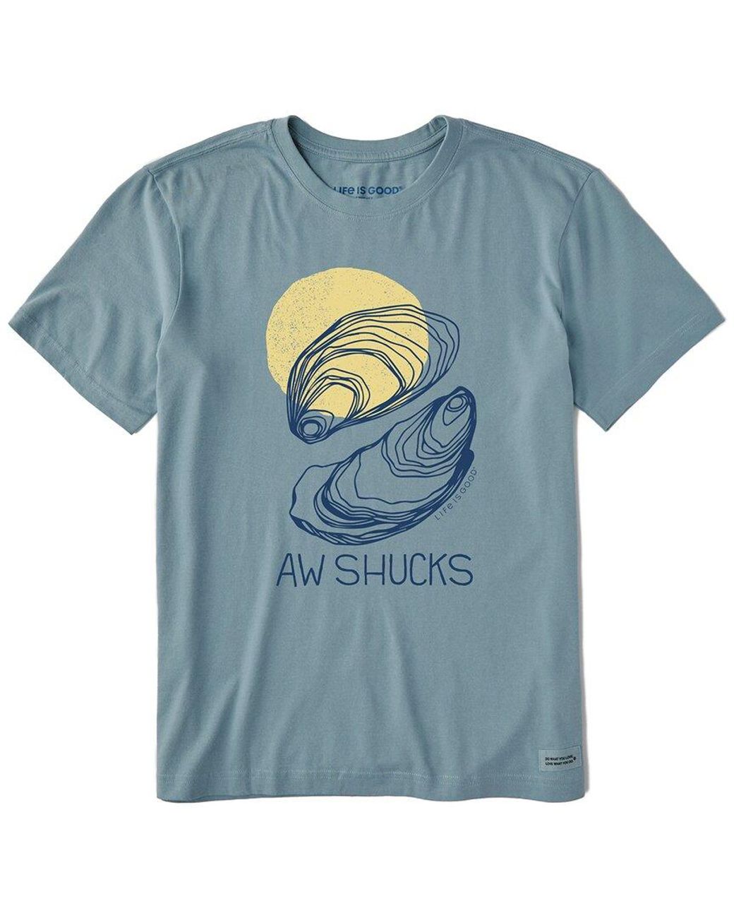 Life Is Good. Blue Crusher T-Shirt for men