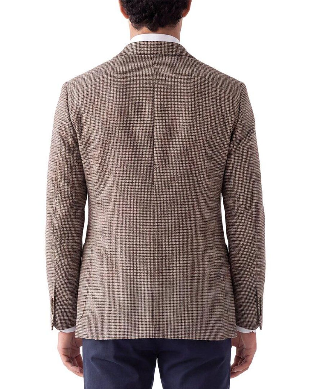 Corneliani Brown Cc Collection Virgin Wool Jacket for men