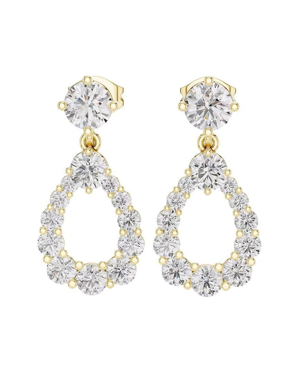 Lab Grown Diamonds White 14K 3.30 Ct. Tw. Lab-Grown Diamond Earrings