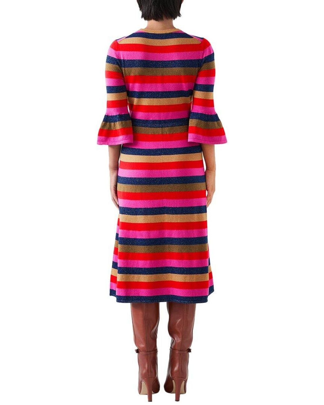 L.K.Bennett Red Alice Wool-Blend Dress