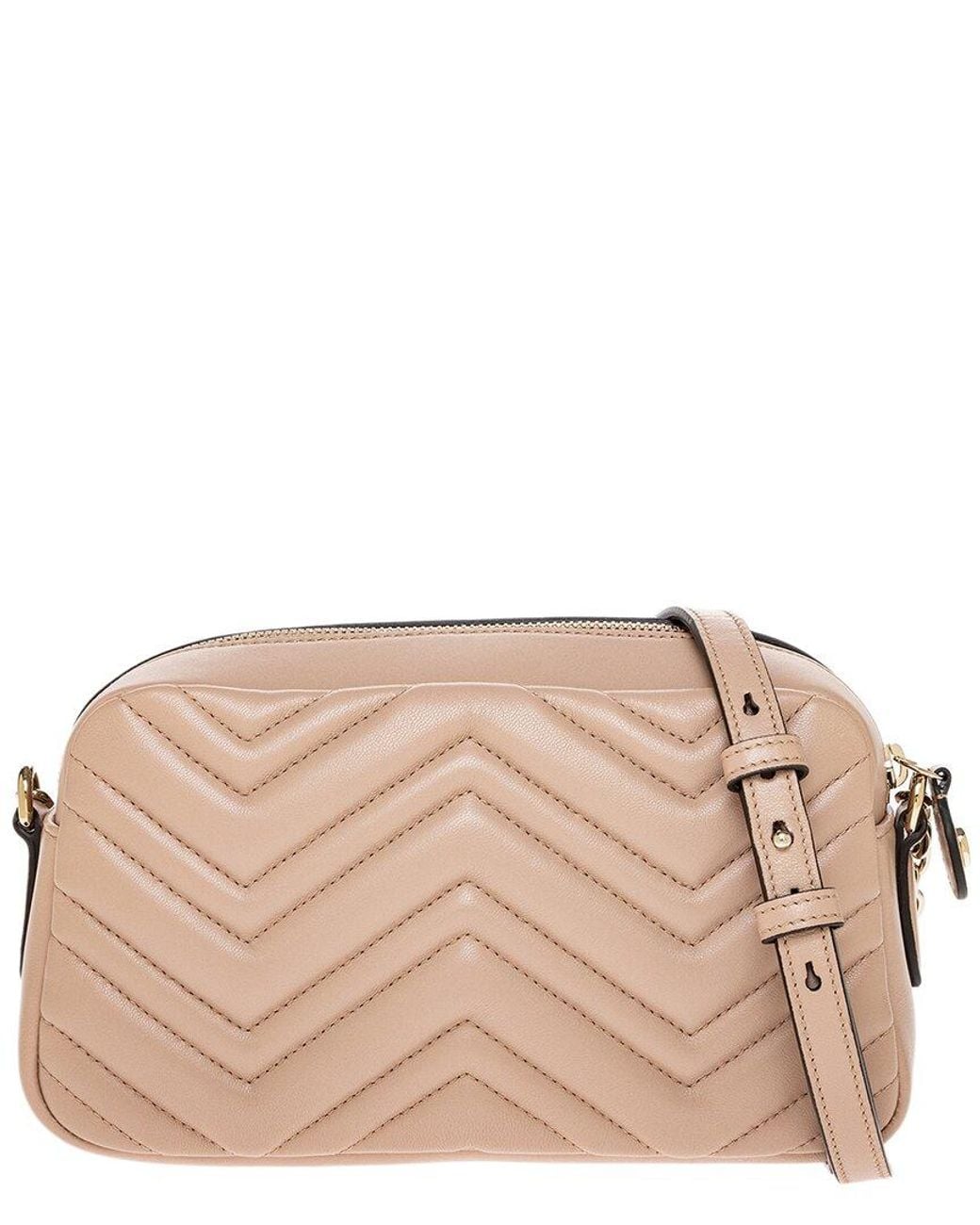 Gucci Natural Dnu Pack Dnu Inv Dnu Pack Gg Marmont Small Leather Camera Crossbody