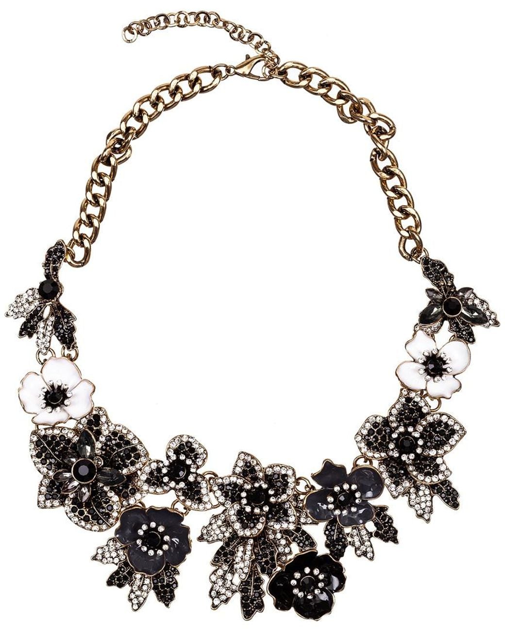 Eye Candy LA Black Luxe Collection Enamel Amy Necklace
