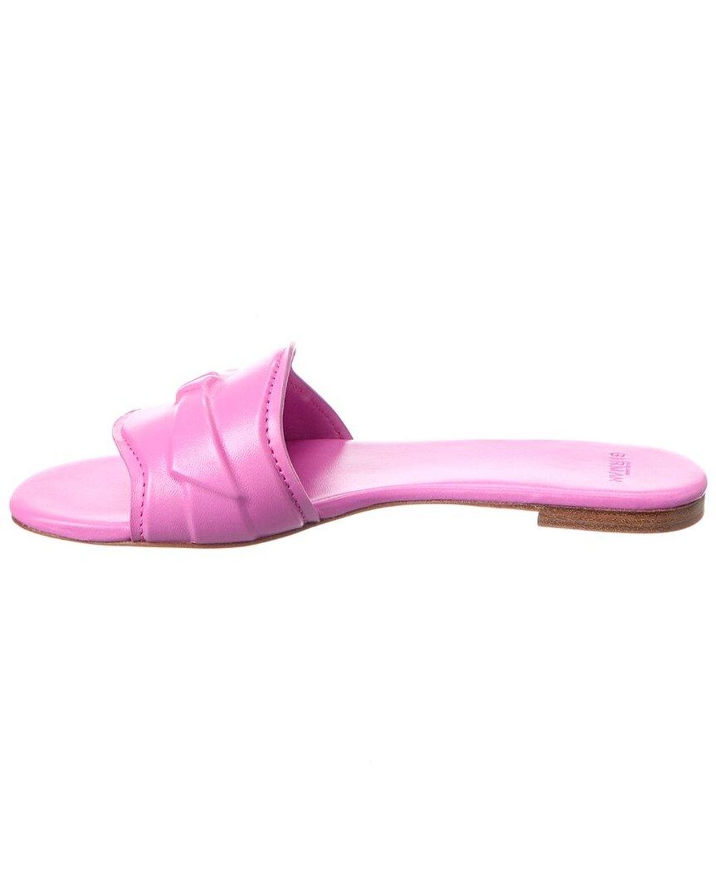 Alexandre Birman Pink Padded Clarita Leather Slide