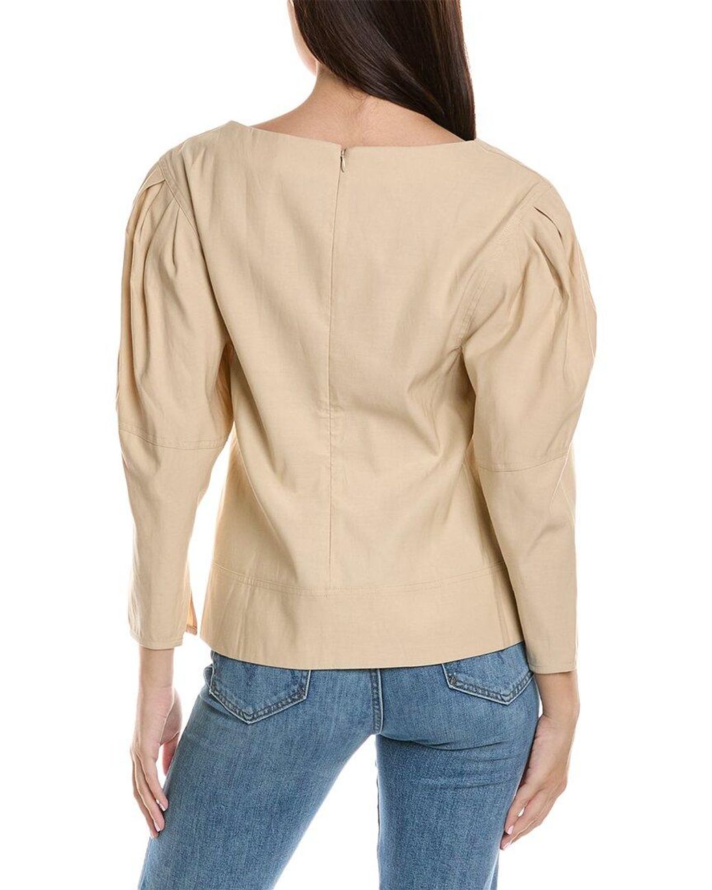 3.1 Phillip Lim Blue Puff Sleeve Top