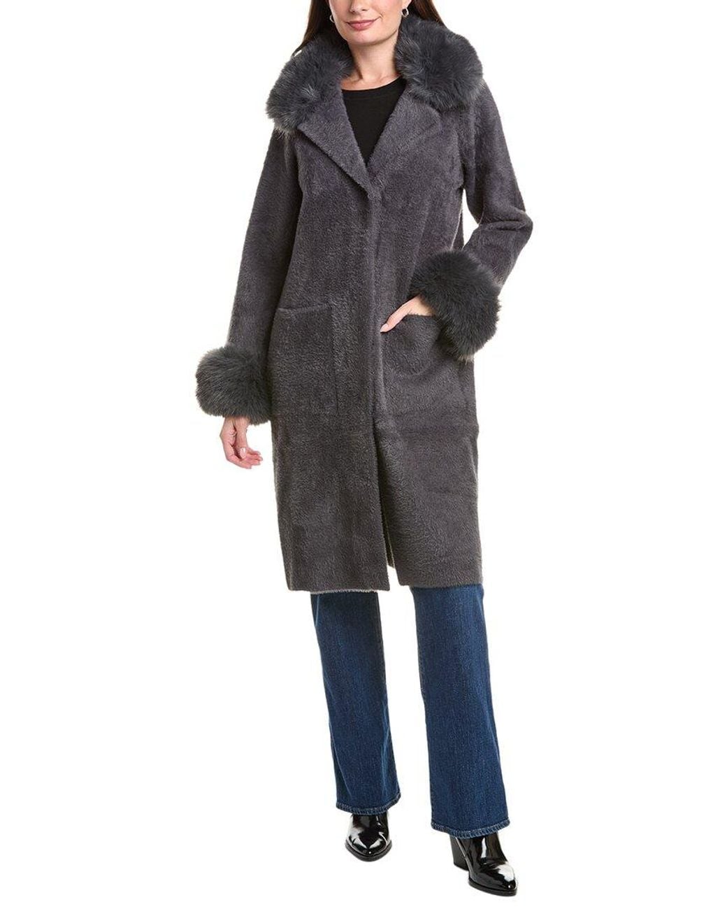 NVLT Black Longline Coatigan