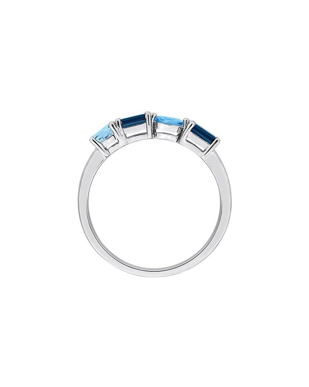 Rina Limor Blue 0.73 Ct. Tw. Topaz Anniversary Band Ring