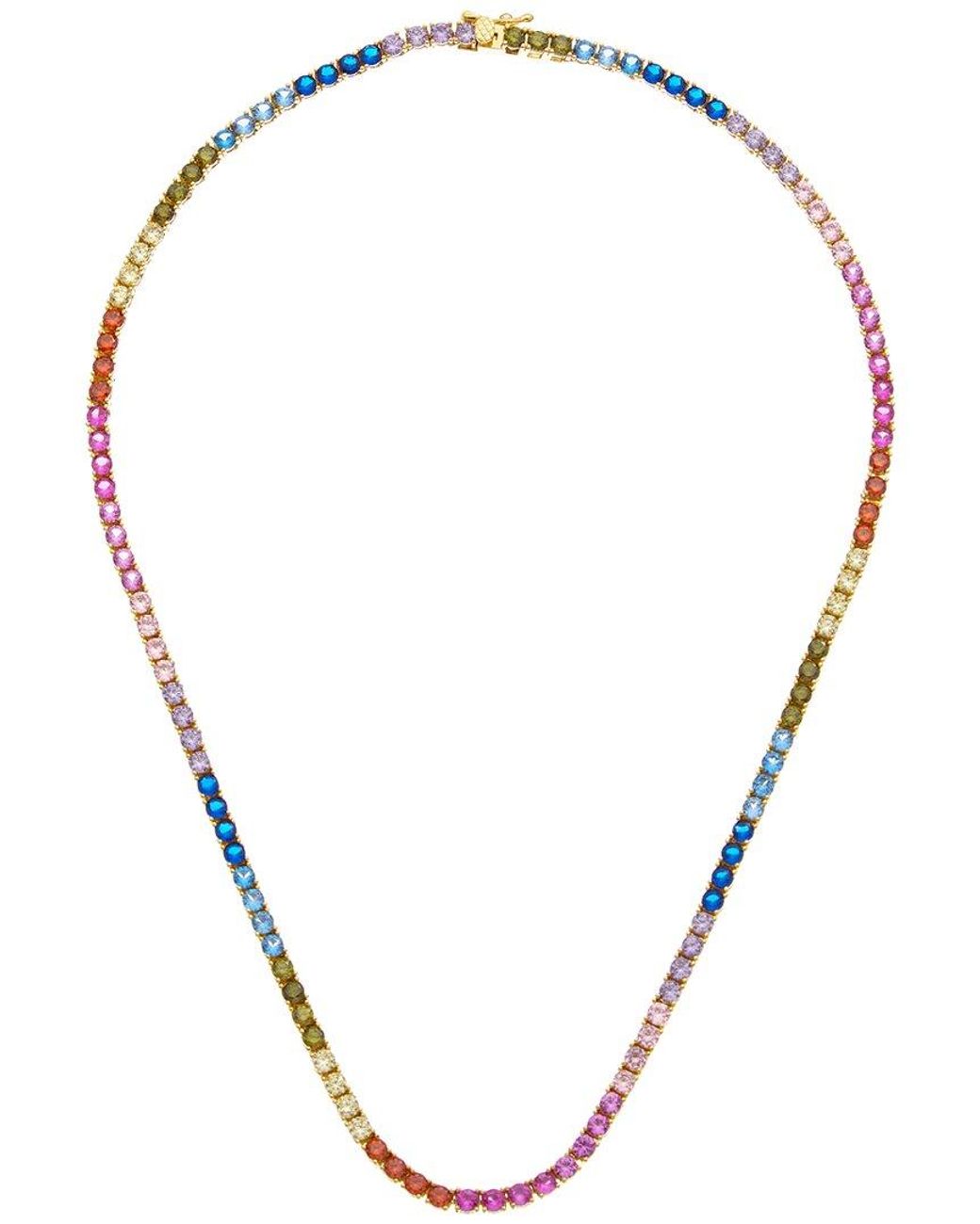 Juvell Metallic 18K Plated Topaz Necklace
