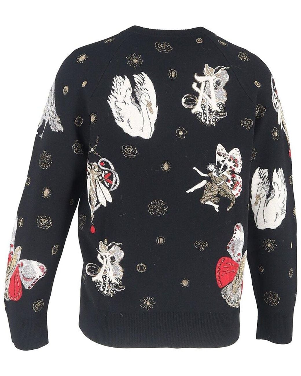 McQueen Blue Gothic Fairytale Printed Sweater, Size It, (Authentic Pre-Loved)