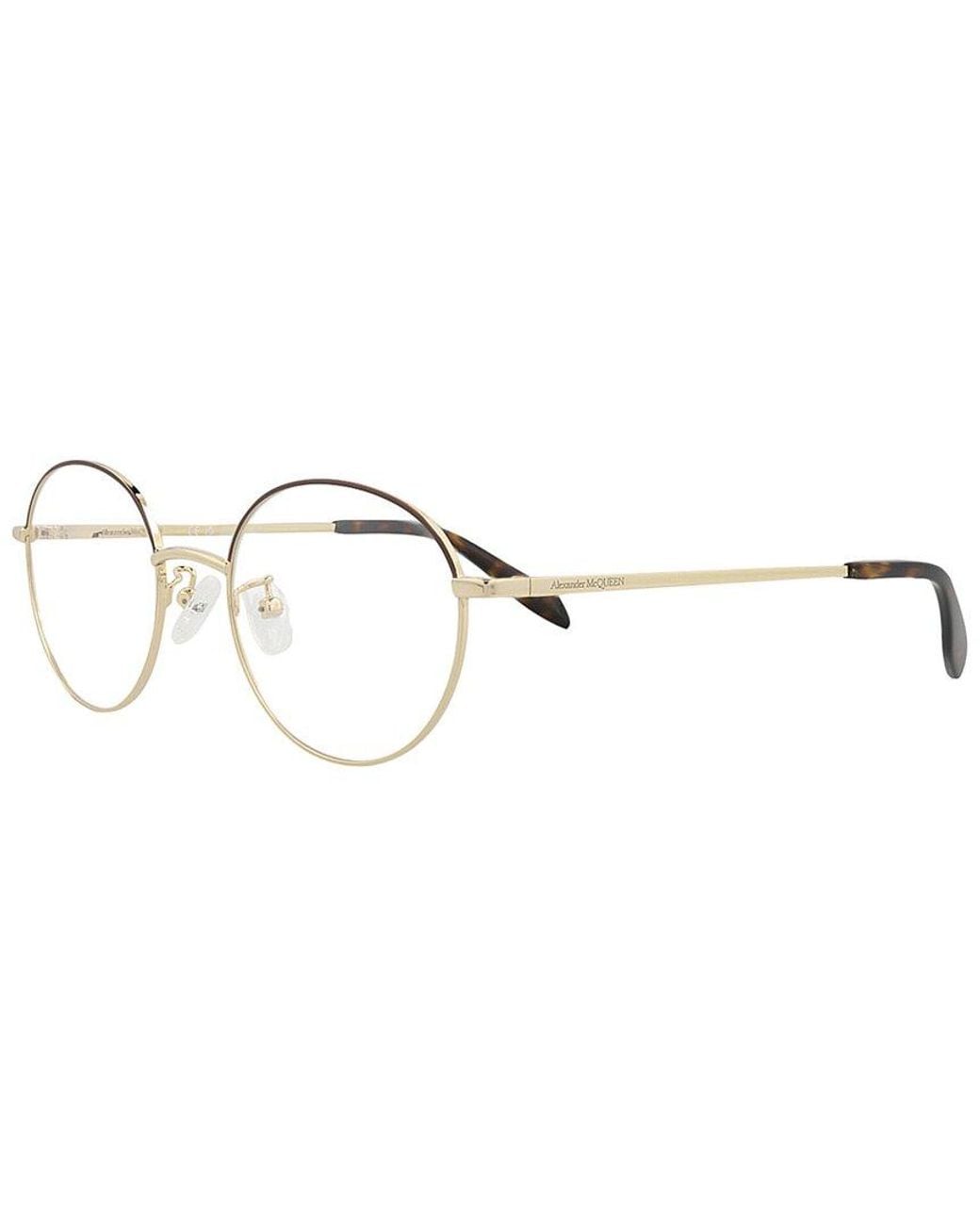 McQueen Metallic Am0369O 51Mm Optical Frames for men