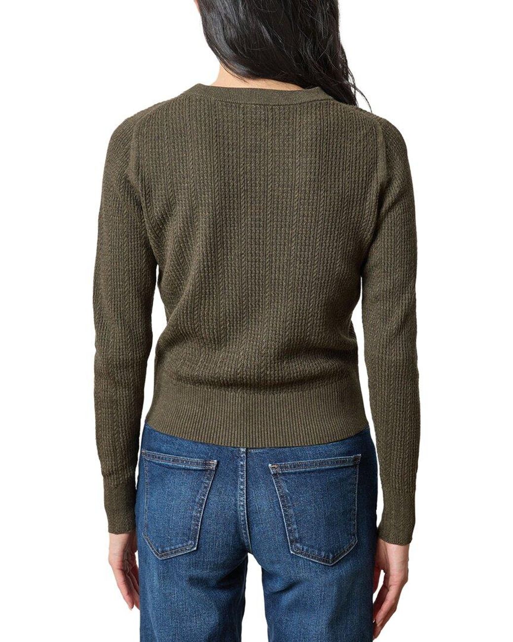 Lilla P Black Multi Stitch Pullover Sweater