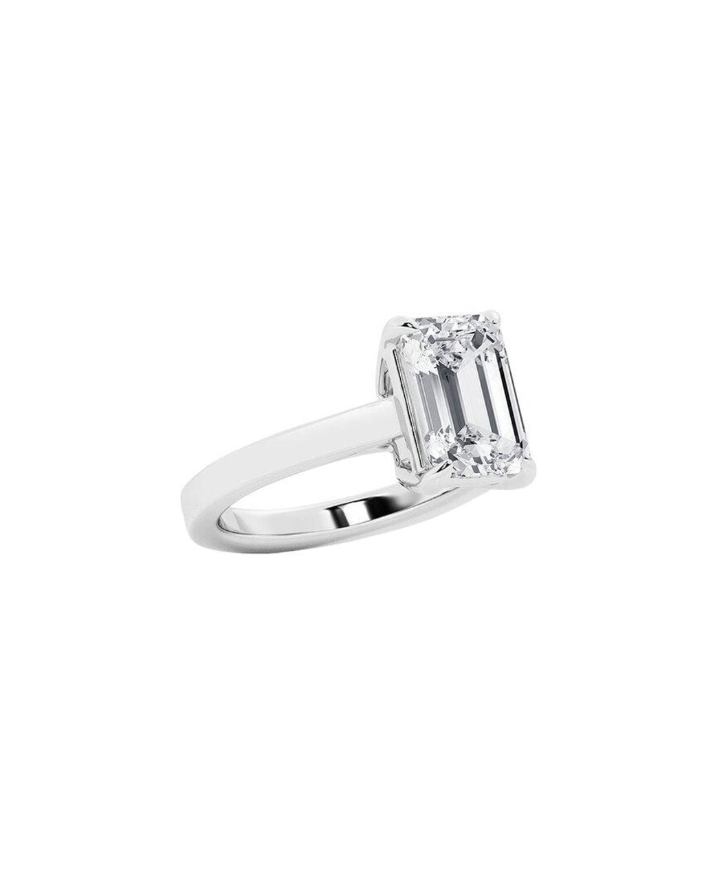 Lab Grown Diamonds White 14K 4.00 Ct. Tw. Lab-Grown Diamond Solitaire Engagement Ring