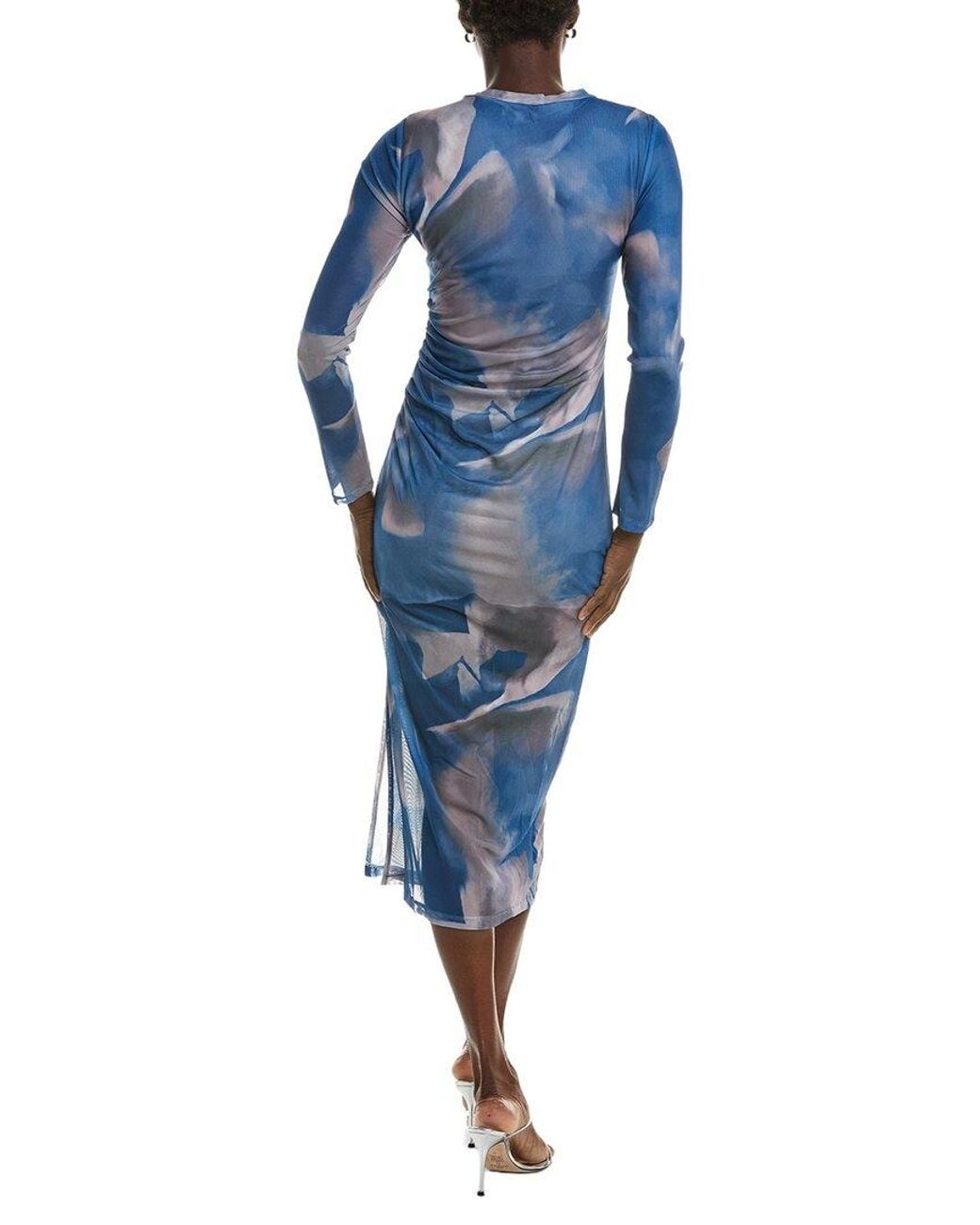 CHARLOTTE GREEN Blue Midi Dress