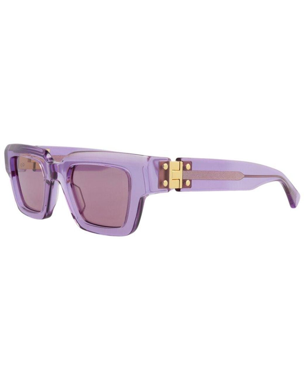 Bottega Veneta Purple Bv1230S 49Mm Sunglasses